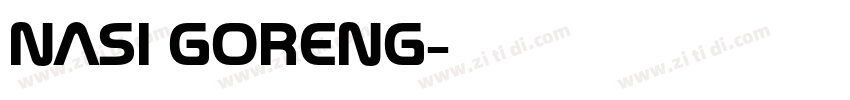 Nasi Goreng字体转换